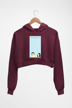 Load image into Gallery viewer, Prateek Kuhad Crop HOODIE FOR WOMEN-Maroon-Ektarfa.online
