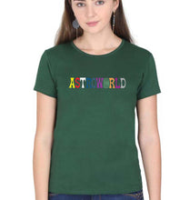 Load image into Gallery viewer, Astroworld Travis Scott T-Shirt for Women-Dark Green-Ektarfa.online
