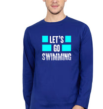 Load image into Gallery viewer, Swimming Full Sleeves T-Shirt for Men-Royal Blue-Ektarfa.online
