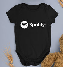 Load image into Gallery viewer, Spotify Kids Romper For Baby Boy/Girl-0-5 Months(18 Inches)-Black-Ektarfa.online
