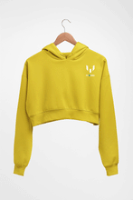 Load image into Gallery viewer, Messi New Logo Crop HOODIE FOR WOMEN-Mustard Yellow-Ektarfa.online
