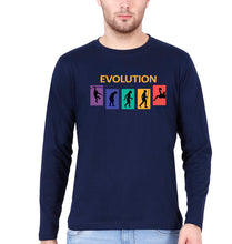 Load image into Gallery viewer, Evolution Football Mobile Full Sleeves T-Shirt for Men-Navy Blue-Ektarfa.online

