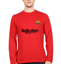 Load image into Gallery viewer, Barcelona Full Sleeves T-Shirt for Men-Red-Ektarfa.online

