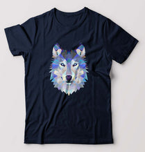 Load image into Gallery viewer, Wolf T-Shirt for Men-Navy Blue-Ektarfa.online
