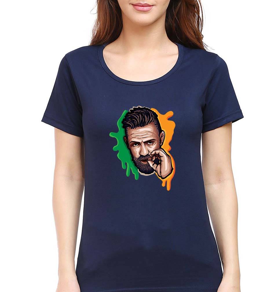 Conor McGregor T-Shirt for Women-Navy Blue-Ektarfa.online
