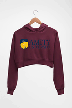Load image into Gallery viewer, Amity Crop HOODIE FOR WOMEN-Maroon-Ektarfa.online
