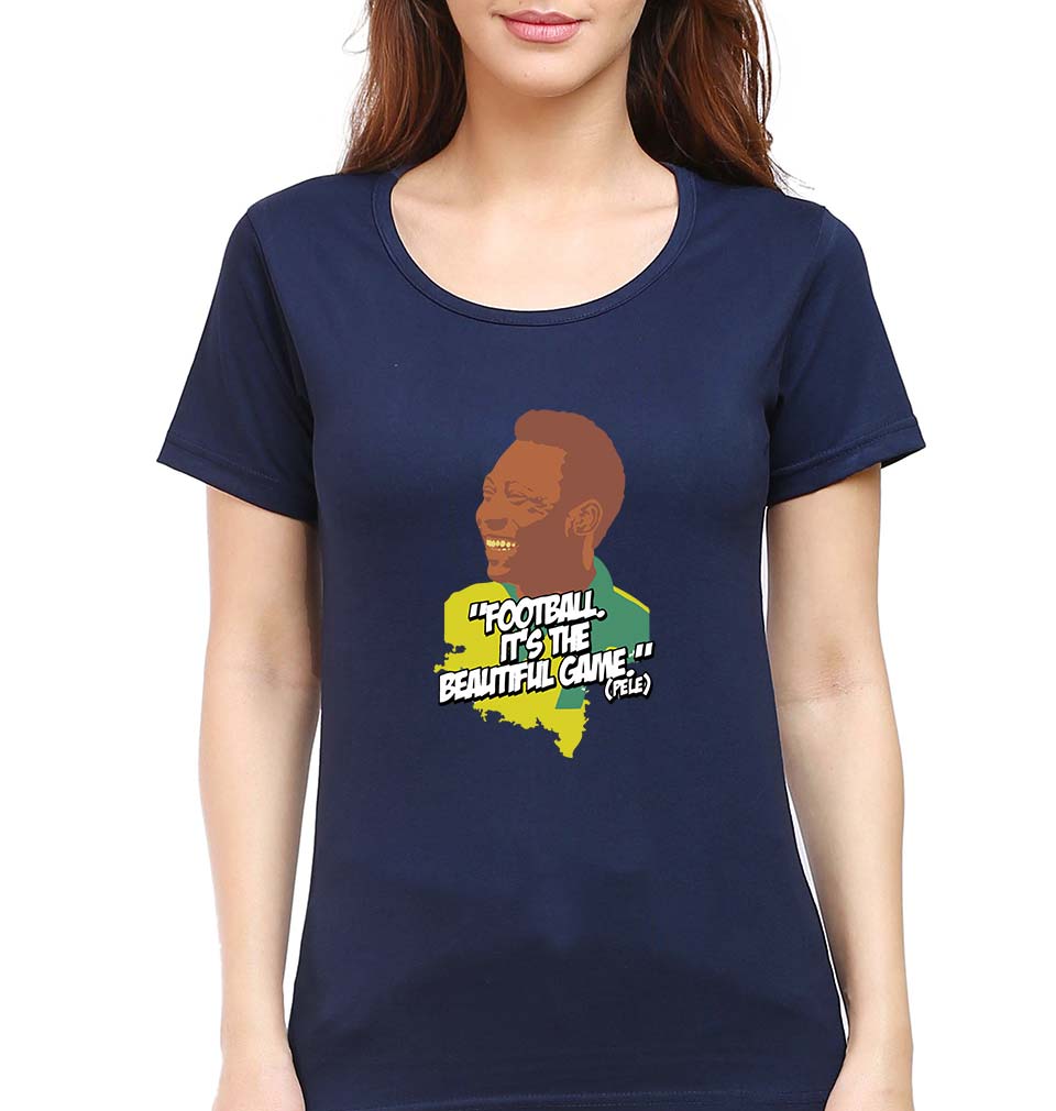 Pele T-Shirt for Women-Navy Blue-Ektarfa.online