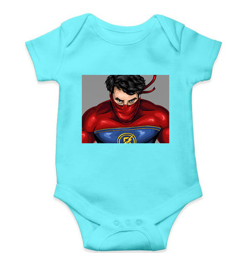 Minnal Murali Kids Romper For Baby Boy/Girl-Sky Blue-Ektarfa.online