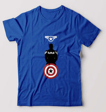 Load image into Gallery viewer, Captain America T-Shirt for Men-Royal Blue-Ektarfa.online
