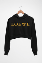 Load image into Gallery viewer, Loewe Crop HOODIE FOR WOMEN-Black-Ektarfa.online

