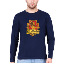 Load image into Gallery viewer, Harry Potter Gryffindor Full Sleeves T-Shirt for Men-Navy Blue-Ektarfa.online
