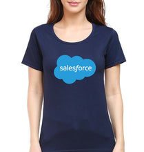 Load image into Gallery viewer, Salesforce T-Shirt for Women-Navy Blue-Ektarfa.online
