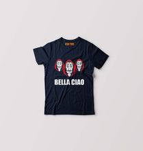 Load image into Gallery viewer, Money Heist Bella Ciao Kids T-Shirt for Boy/Girl-Navy Blue-Ektarfa.online

