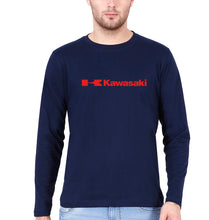 Load image into Gallery viewer, Kawasaki Full Sleeves T-Shirt for Men-Navy Blue-Ektarfa.online

