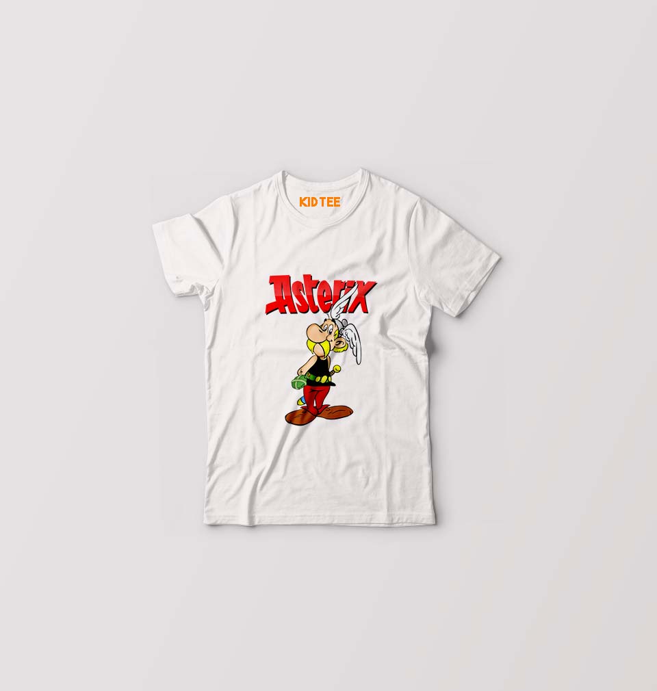 Asterix Kids T-Shirt for Boy/Girl-White-Ektarfa.online