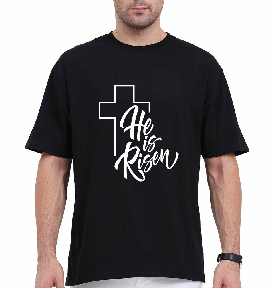 Christian Oversized T-Shirt for Men-Black-Ektarfa.online