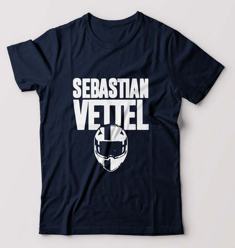 Sebastian Vettel F1 T-Shirt for Men-Navy Blue-Ektarfa.online