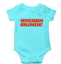 Load image into Gallery viewer, AP Dhillon Brown Munde Kids Romper For Baby Boy/Girl-Sky Blue-Ektarfa.online
