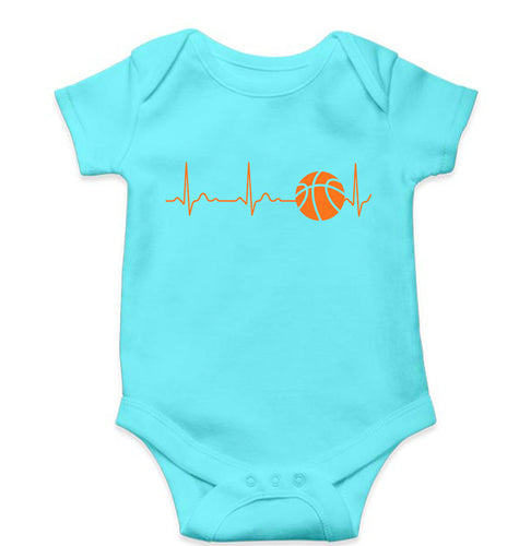 NBA Basketball Kids Romper For Baby Boy/Girl-Sky Blue-Ektarfa.online