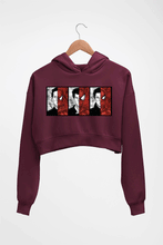 Load image into Gallery viewer, Spiderman Superhero Crop HOODIE FOR WOMEN-Maroon-Ektarfa.online
