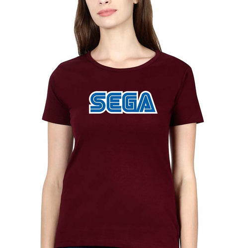 Sega T-Shirt for Women-Maroon-Ektarfa.online