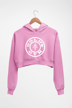 Load image into Gallery viewer, Gold&#39;s Gym Crop HOODIE FOR WOMEN-Light Baby Pink-Ektarfa.online

