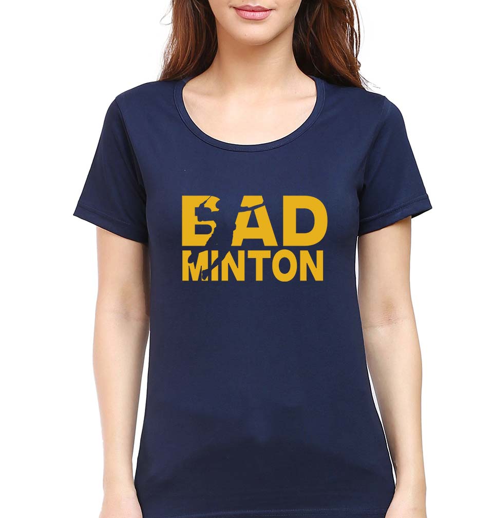 Badminton T-Shirt for Women-Navy Blue-Ektarfa.online