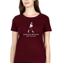 Load image into Gallery viewer, Johnnie Walker T-Shirt for Women-Maroon-Ektarfa.online
