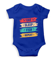 Load image into Gallery viewer, Fishing Kids Romper For Baby Boy/Girl-0-5 Months(18 Inches)-Royal Blue-Ektarfa.online
