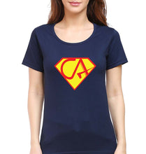 Load image into Gallery viewer, Chartered Accountants(CA) T-Shirt for Women-Navy Blue-Ektarfa.online
