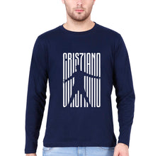 Load image into Gallery viewer, Cristiano Ronaldo CR7 Full Sleeves T-Shirt for Men-Navy Blue-Ektarfa.online
