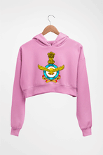 Load image into Gallery viewer, Indian Air Force Army Crop HOODIE FOR WOMEN-Light Baby Pink-Ektarfa.online
