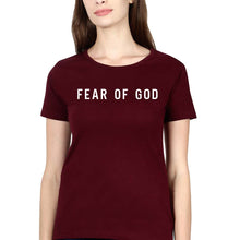 Load image into Gallery viewer, Fear of God T-Shirt for Women-Maroon-Ektarfa.online
