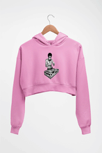 Load image into Gallery viewer, DJ Bruce Lee Crop HOODIE FOR WOMEN-Light Baby Pink-Ektarfa.online

