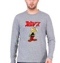 Load image into Gallery viewer, Asterix Full Sleeves T-Shirt for Men-Grey Melange-Ektarfa.online
