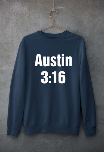 Stone Cold Steve Austin (WWE) Unisex Sweatshirt for Men/Women-Navy Blue-Ektarfa.online