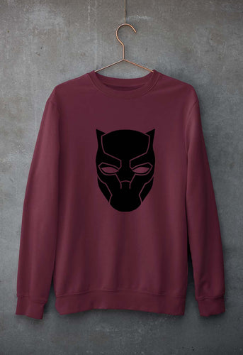 Black Panther Superhero Unisex Sweatshirt for Men/Women-S(40 Inches)-Maroon-Ektarfa.online