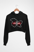 Load image into Gallery viewer, The Kashmir Files Crop HOODIE FOR WOMEN-Black-Ektarfa.online

