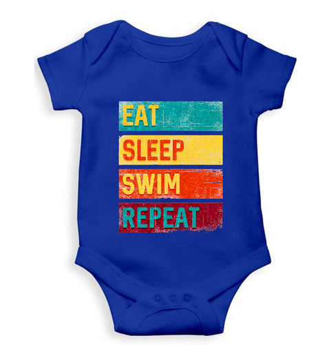 Swimming Kids Romper For Baby Boy/Girl-Royal Blue-Ektarfa.online