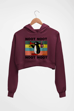 Load image into Gallery viewer, Pingu Crop HOODIE FOR WOMEN-Maroon-Ektarfa.online
