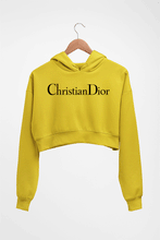 Load image into Gallery viewer, ChristianDior Crop HOODIE FOR WOMEN-Mustard Yellow-Ektarfa.online
