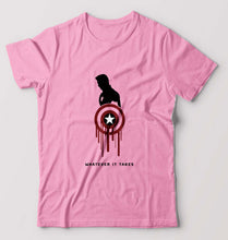 Load image into Gallery viewer, Captain America Superhero T-Shirt for Men-Light Baby Pink-Ektarfa.online
