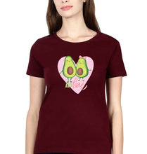 Load image into Gallery viewer, Avocado Love T-Shirt for Women-Maroon-Ektarfa.online

