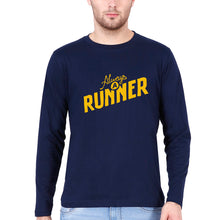 Load image into Gallery viewer, Runner Running Full Sleeves T-Shirt for Men-Navy Blue-Ektarfa.online

