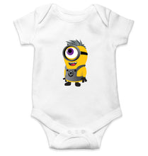 Load image into Gallery viewer, Minion Funkey Kids Romper For Baby Boy/Girl-0-5 Months(18 Inches)-White-Ektarfa.online
