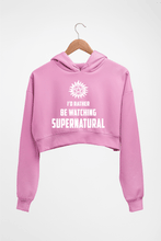 Load image into Gallery viewer, Supernatural Crop HOODIE FOR WOMEN-Light Baby Pink-Ektarfa.online
