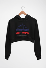 Load image into Gallery viewer, MIT World Peace University Crop HOODIE FOR WOMEN-Black-Ektarfa.online
