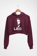 Load image into Gallery viewer, Lionel Messi Crop HOODIE FOR WOMEN-Maroon-Ektarfa.online
