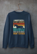 Load image into Gallery viewer, Horse Unisex Sweatshirt for Men/Women-Navy blue-Ektarfa.online
