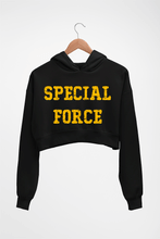 Load image into Gallery viewer, Special Force Crop HOODIE FOR WOMEN-Black-Ektarfa.online
